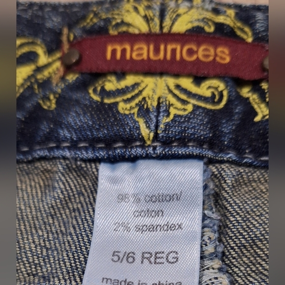 #1174 Maurice's Dark Wash Capris sz 5/6 - Picture 4 of 7